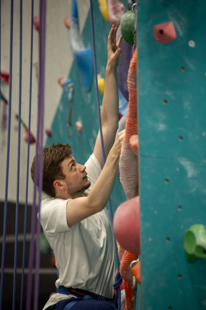 indoor rock climbing